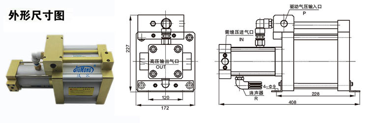 单头单作用91视频网站大全外形尺寸图